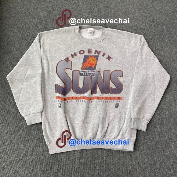Vintage 90s Phoenix Suns Basketball Fan Sweatshirt, NBA Phoenix Suns Shirt tee - Picture 1 of 2